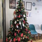 Christmas tree with tags